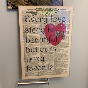 ❤️ Every Love Story Vintage Dictionary Art